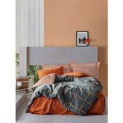 Resim Cotton Box Modern Çift Kişilik Nevresim Takımı Stark Tarçın 