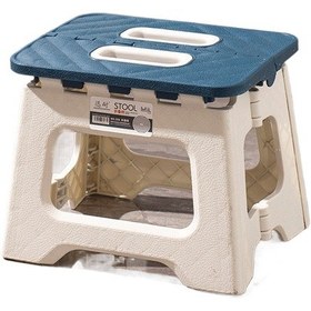 Resim Mini Portatif Kalınlaştırılmış Katlanır Tabure-mavi 05 