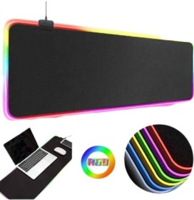 Resim Antech Rgb Düz Siyah 80*30 Cm Gaming Oyuncu Mousepad 