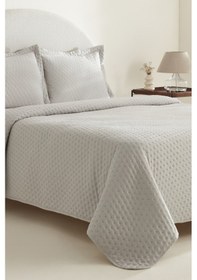 Resim Karaca Home Breeze Soft Çift Kişilik Yatak Örtüsü Gri Gri 