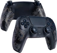 Resim Oyun Deneyiminizi Shadow Boolt Controller Grips ile Geliştirin - Çok Dokulu, Ter, Önceden Kesilmiş Tutamak Bandı, PS5 DualSense (Siyah ve Gümüş ve Altın) ile Uyumlu 