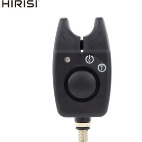 Resim 1 adet HIRISI Karp Balıkçılığı Isırma Göstergesi LED Işık ve Sesli Alarm ile, Ayarlanabilir Ses Seviyesi, Pille Çalışan (3 AAA Gerekir, Dahil Değildir), Gündüz ve Gece Balıkçılık için Mükemmel, Siyah, HIRISI, Şükran Günü İçin 