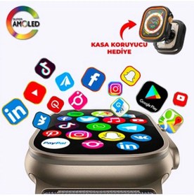 Resim Allure soft Watch Ultra 2 Wifi Googleplay,youtube Destekli 16gb Hafızalı Akıllı Saat Huawei Iphone Uyumlu 8,9,10 