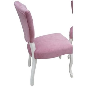 Resim Sandalye Kelebek Kapitone Model Kayın Torna Lükens Aslan Parlak Lake Boya Babyface Kumaş 1 Adet El Yapım 