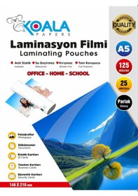 Resim A5 Pvc Kaplama Laminasyon 125 Micron 25 Adet 