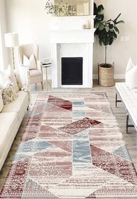 Resim Patchwork Westa Kaymaz Tabanlı Yıkanabilir Antibakteriyel Dijital Baskı Patchwork Halı Kilim, PW-8058A-WST-100X500 