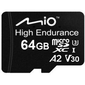 Resim Mio 64gb High Endurance U3 Xc1 A2 V30 Microsd Hafıza Kartı 