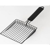 Resim Mufunye Yapışmaz Metal Kedi Kumu Küreği Uzun Saplı Kullanışlı 