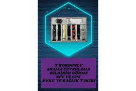 Resim TKÇ 7 Kordonlu Akıllı Saat ve Oyuncu Kulaklığı Anc Özelliği Kulak Içi Mikrofonlu Sesli Görüş 