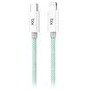 Resim Bix T3CL Type-C to Lightning iPhone 27W Örgülü Hızlı Şarj ve Data Kablosu 1 M Yeşil 