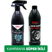 Resim SMX Neon Jant & Lastik Temizleyici 750 Ml. Lastik Parlatıcı 750 ml Lastik Süngeri 