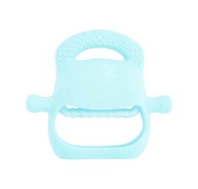 Resim Mavi Bebek Silikon Diş Kaşıyıcı Çok Renkli 