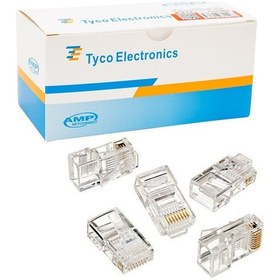 Resim Rj45 Cat5/cat6 Uç 8p8c Kutulu 100lük Paket Kutulu Amp Netconnest 4434 