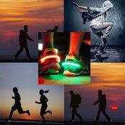 Resim Gece Koşusu ve Açık Hava Sporları için İdeal, 1 Adet GANXIN LED Ayakkabı Işığı Klipsi, 2*CR2032 Pil Gücüyle Çalışır, ABS Malzeme, Şarj Edilemez, Tek Renk Aydınlatma, 36V veya Daha Düşük Çalışma Voltajı, Elektronik Bileşenler Dahil 