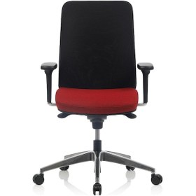 Resim Bürosit Proxima 7 Alüminyum Çalışma Koltuğu Kumaş Yeşil 