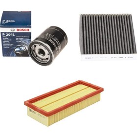 Resim Bosch Filtre Bakım Seti Fiat Egea 1.4 Benzinli Hava + Yağ + Polen Sardes 