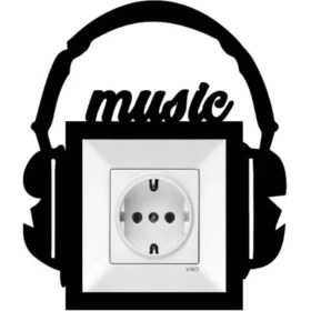 Resim Siyah Anahtar ve Priz Çerçevesi Süsü, Dekoratif ve Şık Tasarım 