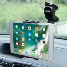 Resim Polhammobile Polham Araç Içi Vantuzlu Torpido ve Cama Yapışan Tablet Tutucu, Teleskopik Tablet Tutucu 