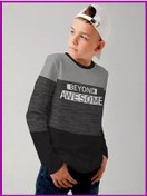 Resim Just Play Ergenlik Uzun Kollu Okul Üstü, Genç Erkek Çocukları İçin Triko Kazak 94669166 SIYAH 