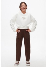 Resim Xo Kids Kız Çocuk Pantolon 10-16 Yaş 57701 Kahverengi 