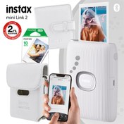 Resim Instax mini Link 2 Beyaz Akıllı Telefon Yazıcısı ve Çantalı Hediye Seti 2 