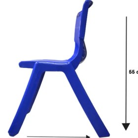 Resim Temel 1.kalite Kırılmaz Çocuk Sandalyesi – Kreş ve Anaokulu Sandalyesi Mavi 10 Adet 