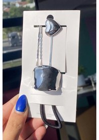 Resim Caş Dekorasyon Gümüş Renk Metal Detaylı Lastik Toka Ve Tel Toka Set 