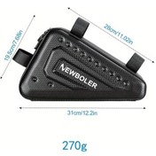 Resim Boatshop1 651 Sert Kabuk Su Geçirmez Pvc Çift Fermuarlı Dağ Bisikleti Çantası Kolay Depolama Altın 