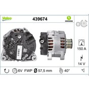 Resim VALEO 439674 Alternator 12 V 150A Citroen Berlingo 1.6 Hdi 08- C4 1.6 Hdi 04- Peugeot 308 1.6 Hdi 07-5+3 (WA366472) 