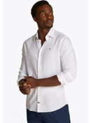 Resim Erkek Th Twill Gömlek - Beyaz Th Optic White 