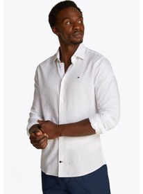 Resim Erkek Th Twill Gömlek - Beyaz Th Optic White 