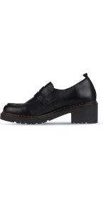 Resim Bueno Shoes Siyah Deri Kadın Loafer 01WZ4404 