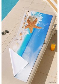 Resim Seadream Tropikal Desenli Plaj Havlusu 70x140 Cm Denizyıldızı Çok Renkli 