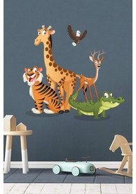 Resim Crevidi Sevimli Hayvanlar Çocuk Odası Duvar Sticker 
