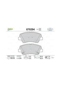 Resim Hyundai İ30 On Fren Balatasi 1.6 Crdi 2012-2015 Valeo 670294 