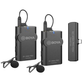 Resim Boya BY-WM4 PRO-K6 Android Telefon İkili Kablosuz Yaka Mikrofonu 
