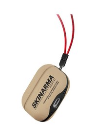 Resim Airpods Pro 2 Uyumlu Kılıf Skinarma Pu Deri Tasarım Spunk Kılıf Krem 