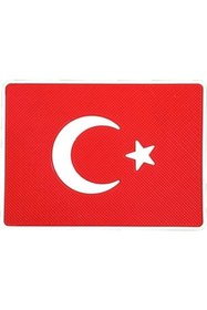 Resim STTİCARET Türk Bayrağı Kaydırmaz Torpido Pedi - Ay Yıldız Kaydırmaz Ped 