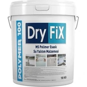 Resim Pamukkale Dryfix POLYMER100 Polimer Esaslı Su Yalıtım Malzemesi 18 kg Beyaz 