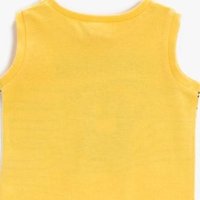 Resim Erkek Bebek Baskılı Atlet Pamuklu 