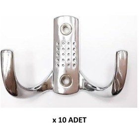 Resim Kenzlife Elbise Banyo Askılığı Krom Metal Askı Askılık 10 Adet Siyah 