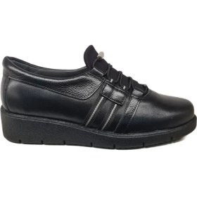 Resim Napa Shoes Kadın Hakiki Deri Sıkıştırılmış Köpük Taban Rahat Ultra Hafif Günlük Dolgu Topuk Ayakkabı NAPA-1000 