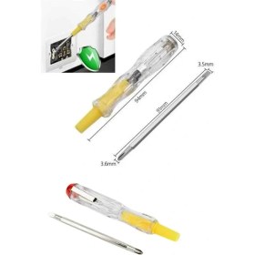 Resim Shopwave Çift Uçlu Kontrol Kalemi Elektrik Test Kalemi Şeffaf 