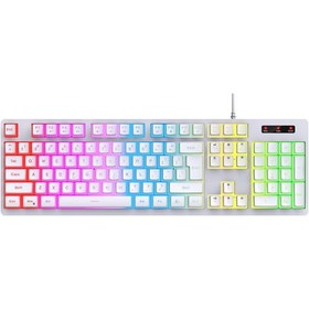 Resim Yunboo Hxsj L200 Rgb Oyun Klavyesi - 104 Tuşlu Usb Mekanik Klavye, Abs Pudding Tuş Takımı İle 6 Işık Efekti, Pc/android Uyumlu 
