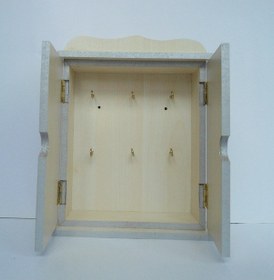 Resim Ahşap Anahtar Kutusu Akça 