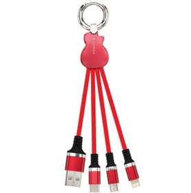 Resim 2 MaH Anahtarlık 3 İN 1 Çoklu Usb Şarj Kablosu Ledli 
