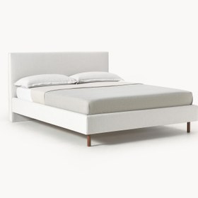 Resim Basic Çift Kişilik Karyola Kırık Beyaz - 200x200 cm 