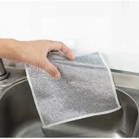 Resim Çok Fonksiyonlu Çizilmez Tel Bulaşık Bezi, Çelik Tel Bulaşık Havlusu 5 Adet, EHTELBULBEZI_5ADET 