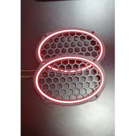 Resim Pozart Oval 6x9 Neon Işıklı Midrange ve Hoparlör Kapağı 1TAKIM(2ADET) 