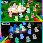 Resim 6 Paket Luminous Resin Unicorn Figürleri, Bahçe, Akvaryum, Oyuncak Evi Dekoru, Takı Yapımı ve Doğum Günü Parti Aksesuarları için Gündüzden Parlayan Mini Unicorns 